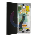 SM-N970 - NOTE 10 AURA WHITE BIANCO LCD DISPLAY CON FRAME SAMSUNG SERVICE PACK ORIGINALE