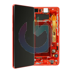 SM-G975 - S10 PLUS ROSSO CARDINAL RED LCD DISPLAY CON FRAME SAMSUNG SERVICE PACK ORIGINALE