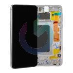 SM-G970 - S10E PRISM WHITE BIANCO LCD DISPLAY CON FRAME SAMSUNG SERVICE PACK ORIGINALE