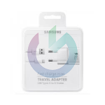 KIT SAMSUNG CARICABATTERIA FAST CHARGE  5V-2.0A/9V-1.67A + CAVO TYPE C 15W EP-TA20EWECGWW BIANCO