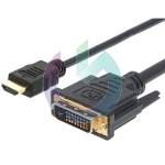 CAVO SAVIO HDMI 19 PIN M / DVI 18+1 M 1.5M NERO CL-10