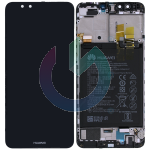 LCD DISPLAY HUAWEI SERVICE PACK Y9 2018 NERO BLACK CON FRAME E BATTERIA