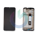 LCD DISPLAY XIAOMI PARI ORIGINALE SERVICE REDMI NOTE 9 4G - 9T - 9 POWER  - POCO M3 NERO CON FRAME