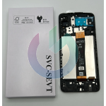 SM-A127 - A12S - A12 NACHO NERO LCD DISPLAY SAMSUNG PARI ORIGINALE SERVICE CON FRAME 