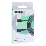 CAVO ALKAYA SPEED FLEX SILICONE TYPE-C TYPE-C 65W 1MT NERO 