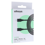 CAVO ALKAYA SPEED FLEX SILICONE LIGHTNING - TYPE-C 15W 1MT NERO