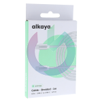 CAVO ALKAYA SPEED FLEX INTRECCIATO TYPE-C TYPE-C 65W 1MT BIANCO