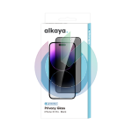 VETRO TEMPERATO ALKAYA 3D ANTI - SPY FULL SCREEN PER IPHONE 15 PRO BORDO NERO BLACK